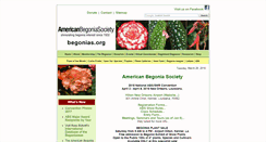 Desktop Screenshot of begonias.org
