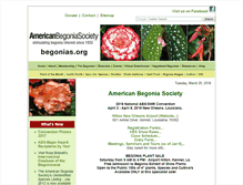 Tablet Screenshot of begonias.org